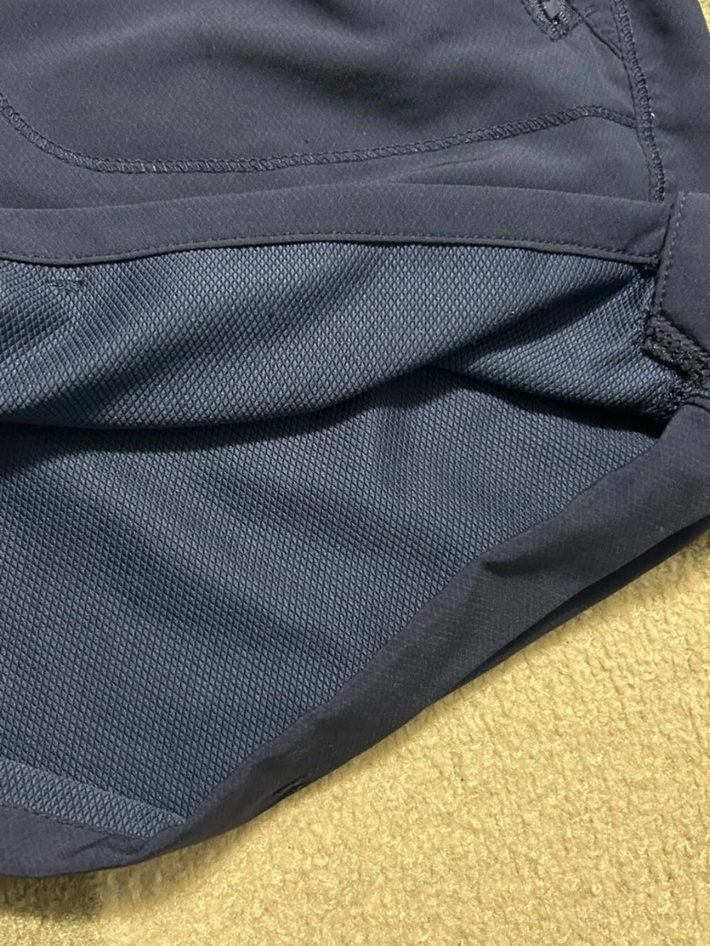 Tangerine Navy Rolled Hem Elastic Waist Running Athletic Shorts Women's Size XXL